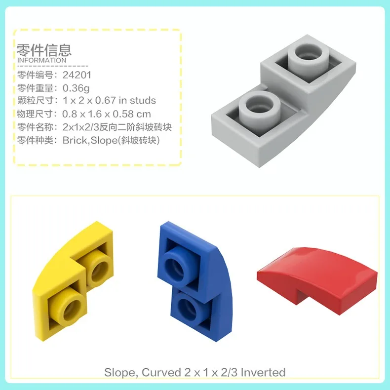 50g Technical MOC Parts Slope Brick Arc Panel 1750 3039 3040 3660 3665 3747b 4286 Building Block Car Model Kits Toys Accessories