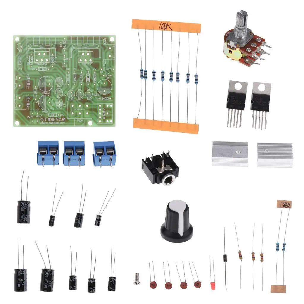 12V DIY Kit 2.0 Dual-Channel TDA2030A Power Audio Amp Module Board