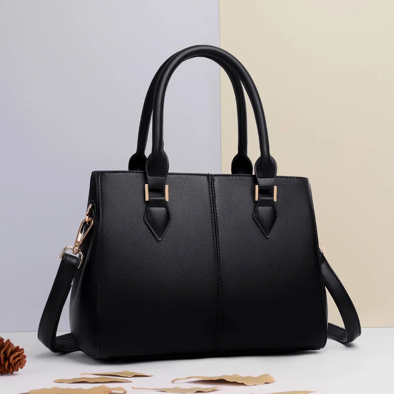 

2022 New Fashion Shoulder Bags Soft PU Leather Solid Patchwork Large Capacity Crossbody Bag Ladies Casual Handbags Bolso Mujer