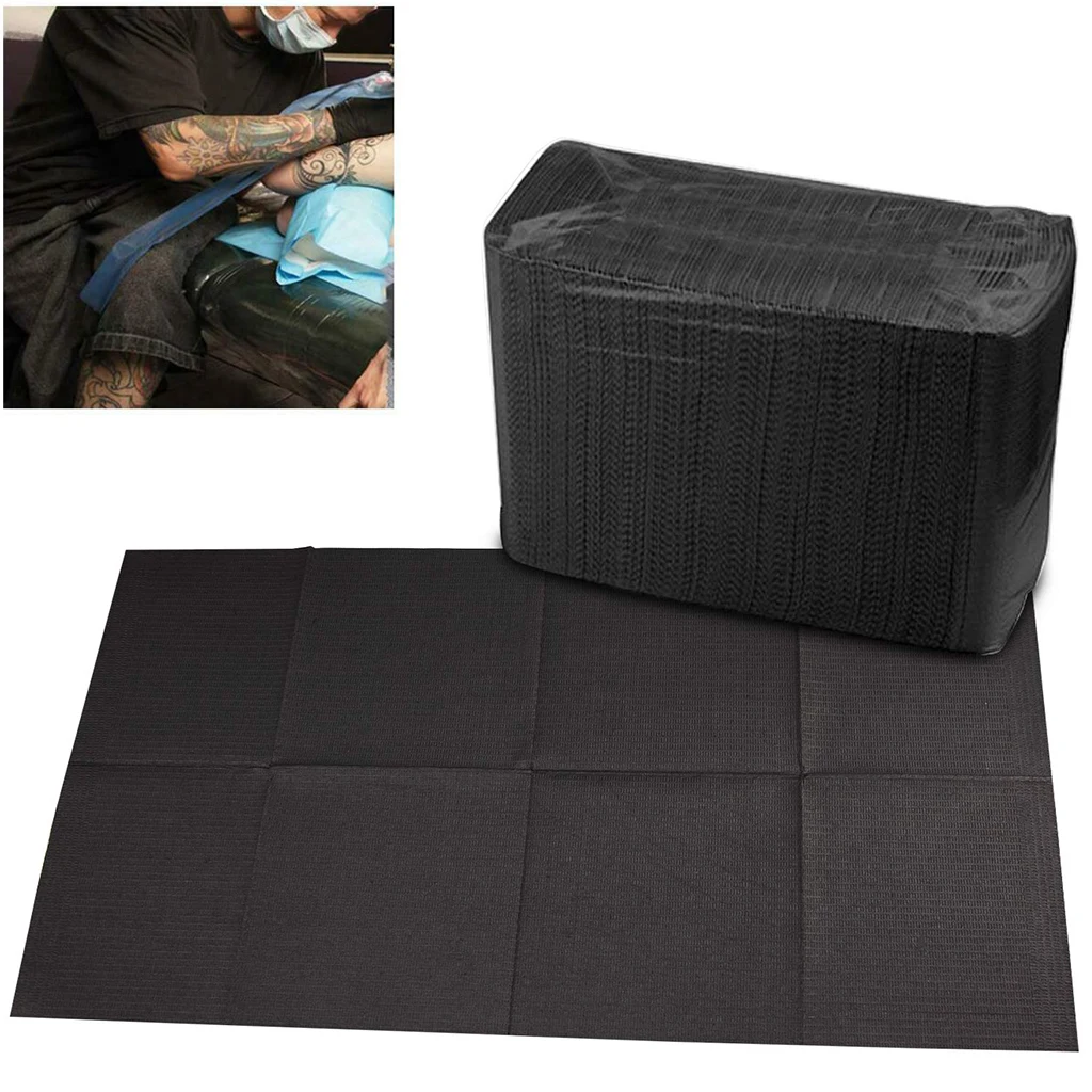 50/20Pcs Disposable Tattoo Clean Pad Clean Pad Patient Tattoo Table Covers Tablecloths Double Layer Sheets Napkins Beauty Bibs