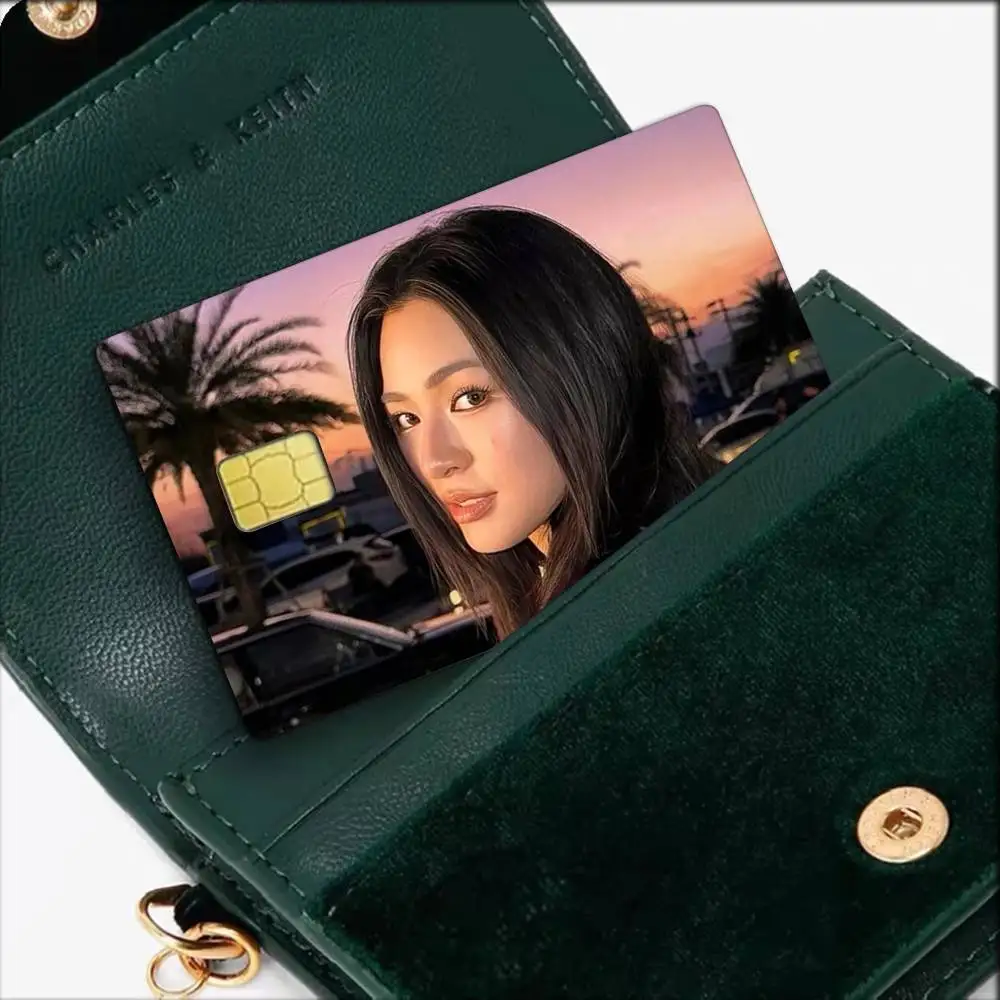 Actress L-Lingling Kwong   Waterproof Film Skin Cover Credit Card Stickers Debit Front Bank Bus Pass
