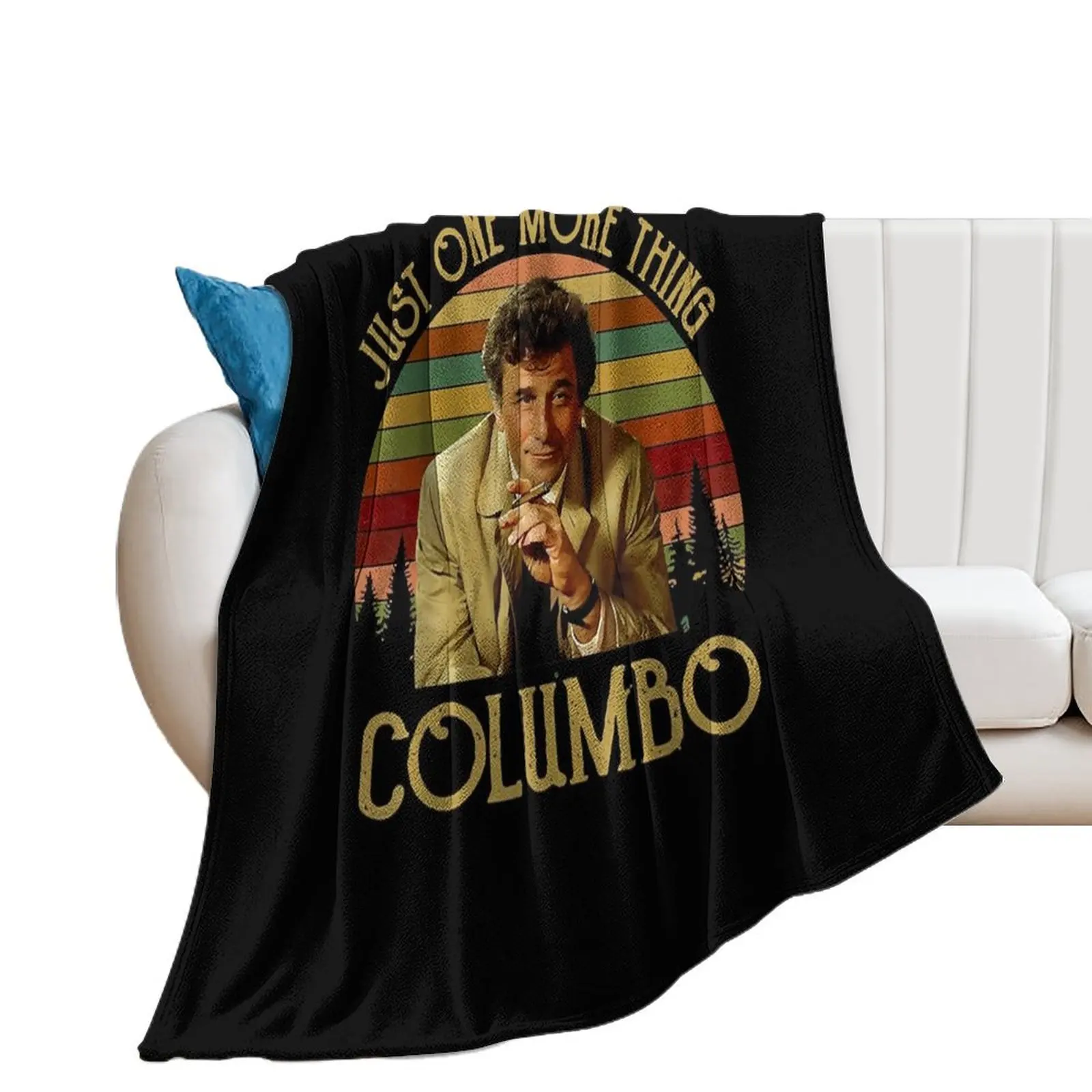 Men Women Just One More Thing-Columbo Columbo Inspired Movie Throw Blanket Bed linens Tourist Blankets