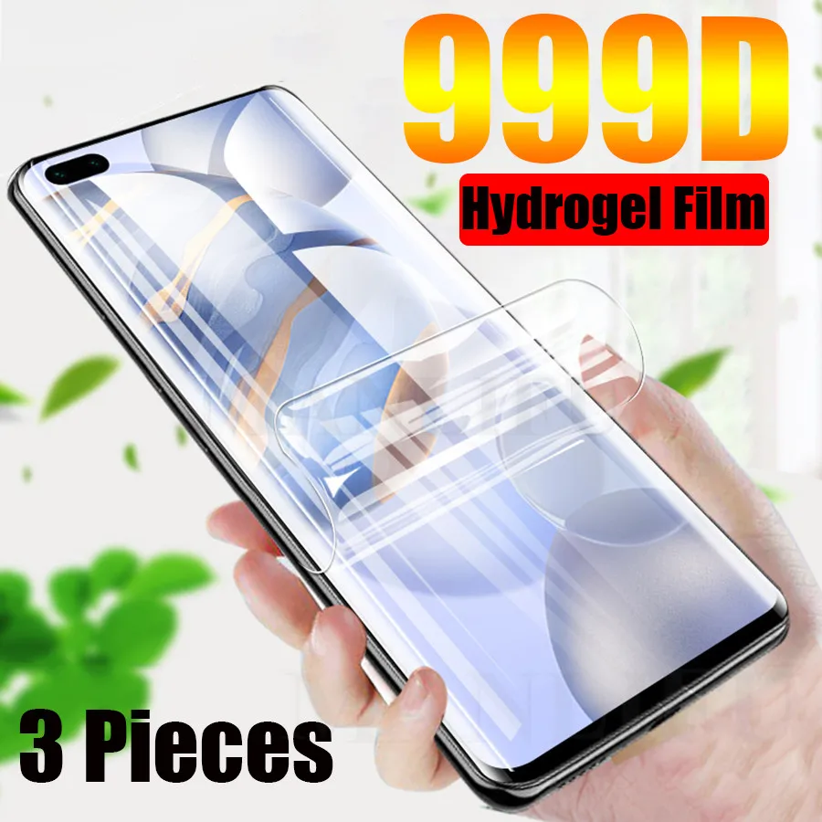 

3 Pieces Hydrogel Film For Google Pixel 6 5 4a 4 XL 3XL 7a 2XL 5a 5G Full TPU Front Screen Protector on Pixel 6 7 8 Pro No Glass