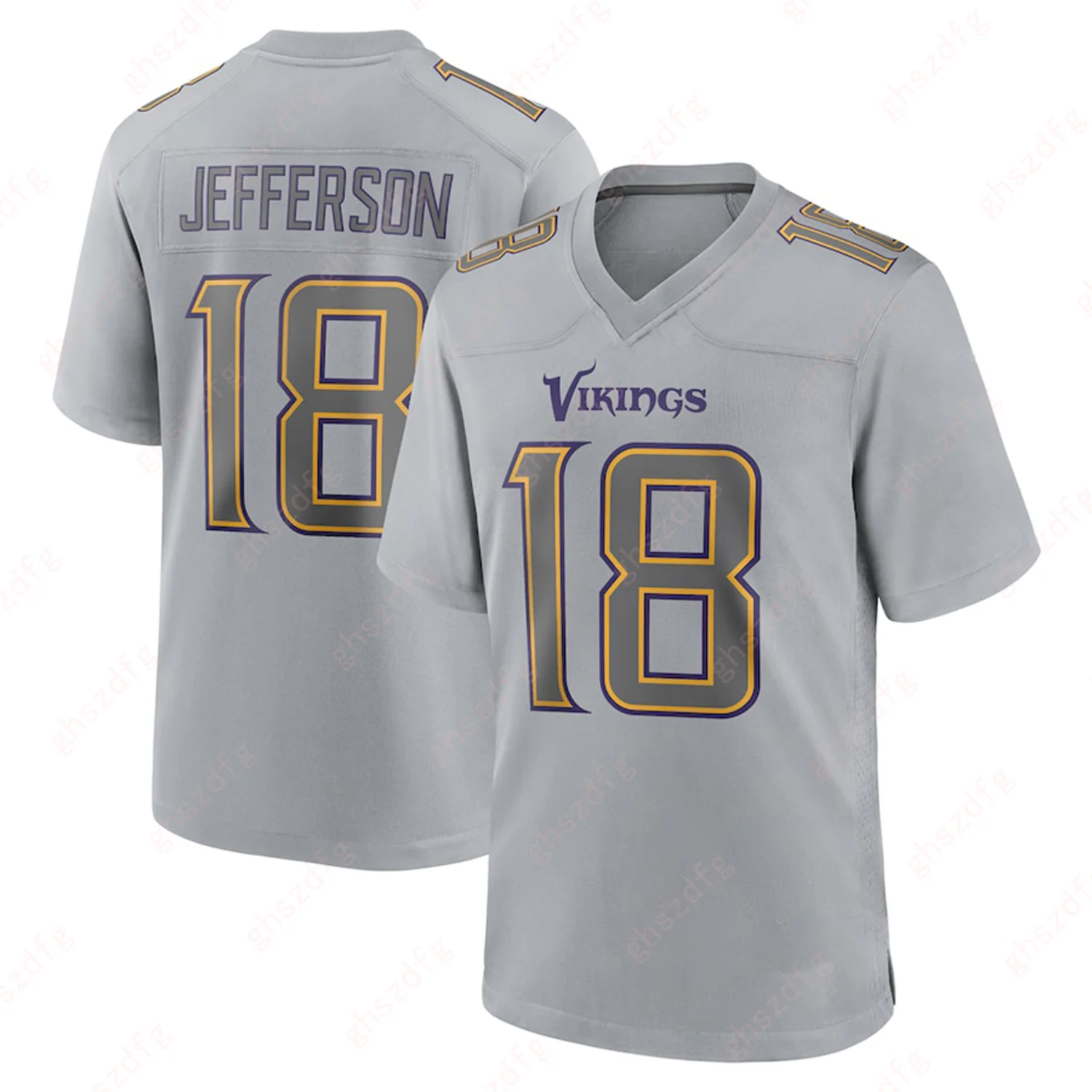 2024 Football For Adult&Kid jersey Justin Jefferson Vikings Game Jersey #18 Absorb Sweat Training Outdoors Exercise Uniform