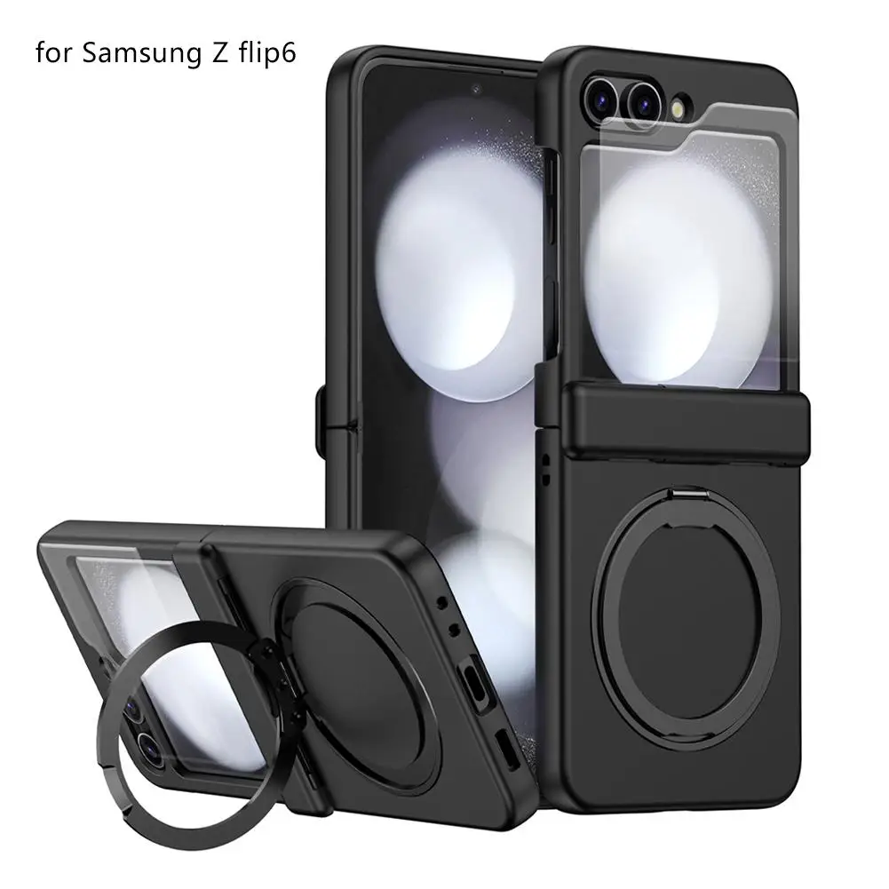 เคสป้องกันโทรศัพท์มือถือแบบแม่เหล็กสำหรับซัมซุง Flip6แพคเกจเต็มรูปแบบป้องกันการตกรองรับ R0U6ชาร์จไร้สาย