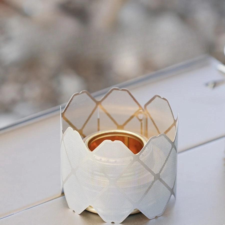 

Outdoor alcohol stove windshield camping stainless steel ultra-light windshield grid lampshade windshield