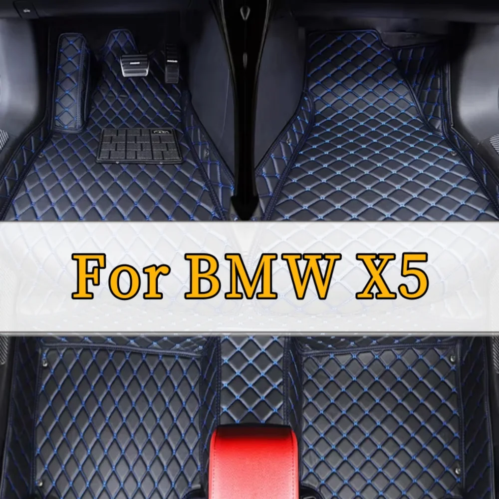 Custom All-Weather Full Coverage Car Floor Mats For BMW X5 E53 E70 F15 G05 X5M F85 F95 Waterproof AntiSlip Auto Interior Carpets