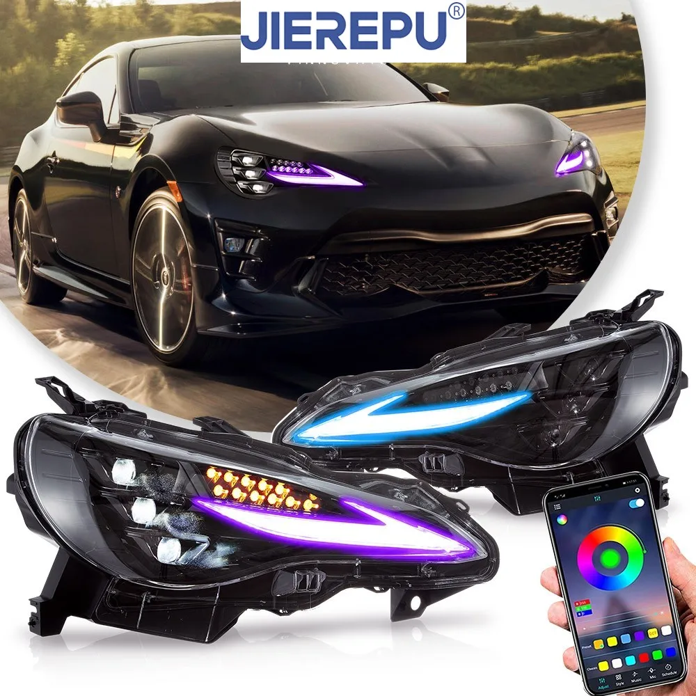 

RGB LED Headlight Assembly For 2012-2020 Toyota 86 Subaru BRZ Scion FR-S Sequential Auto Headlights Accessories