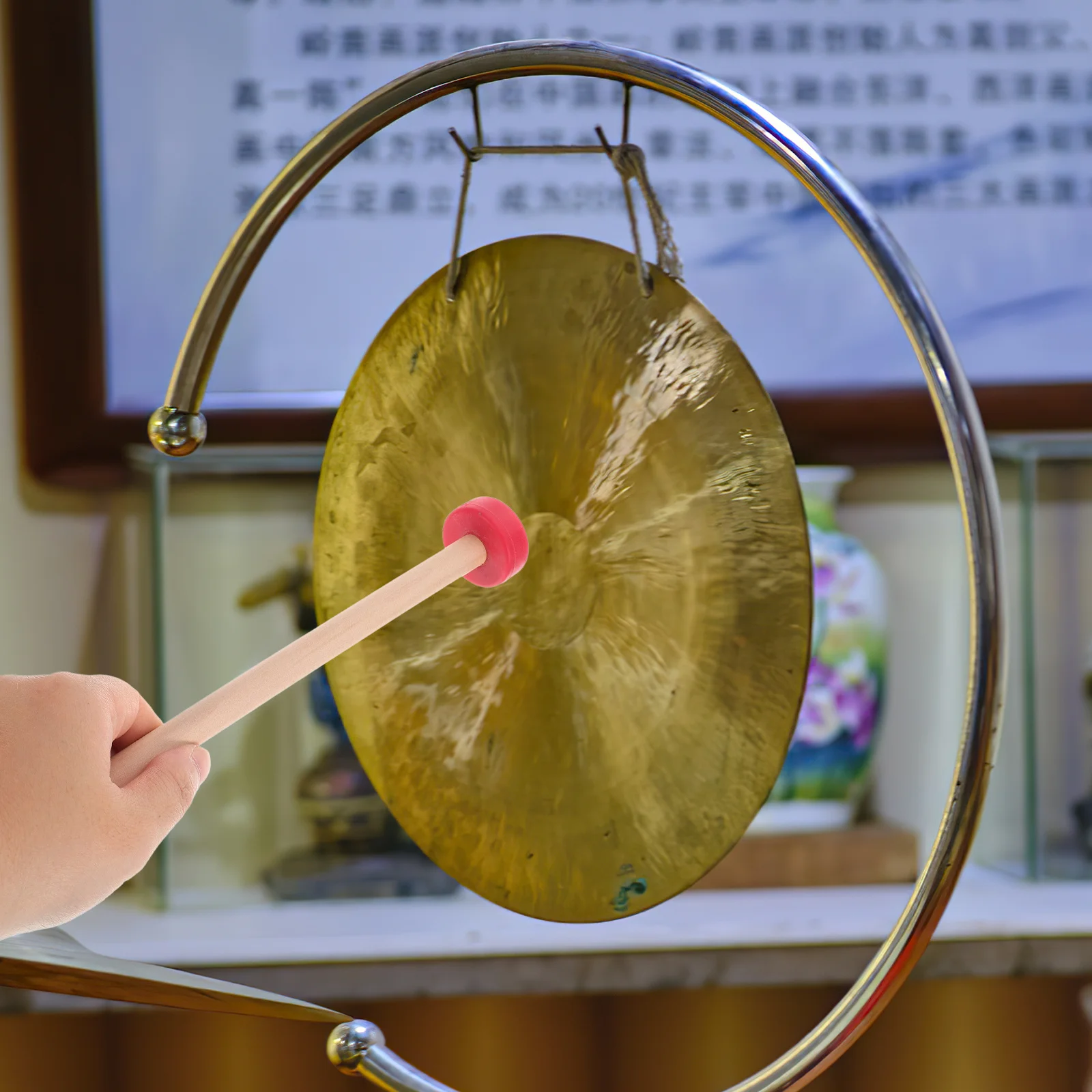 

1pcs Wooden Mallets For Xylophone Tongue Drum Chinese Gong Solid Wood Percussion Sticks Rubber Tip Music Instrument Accessory
