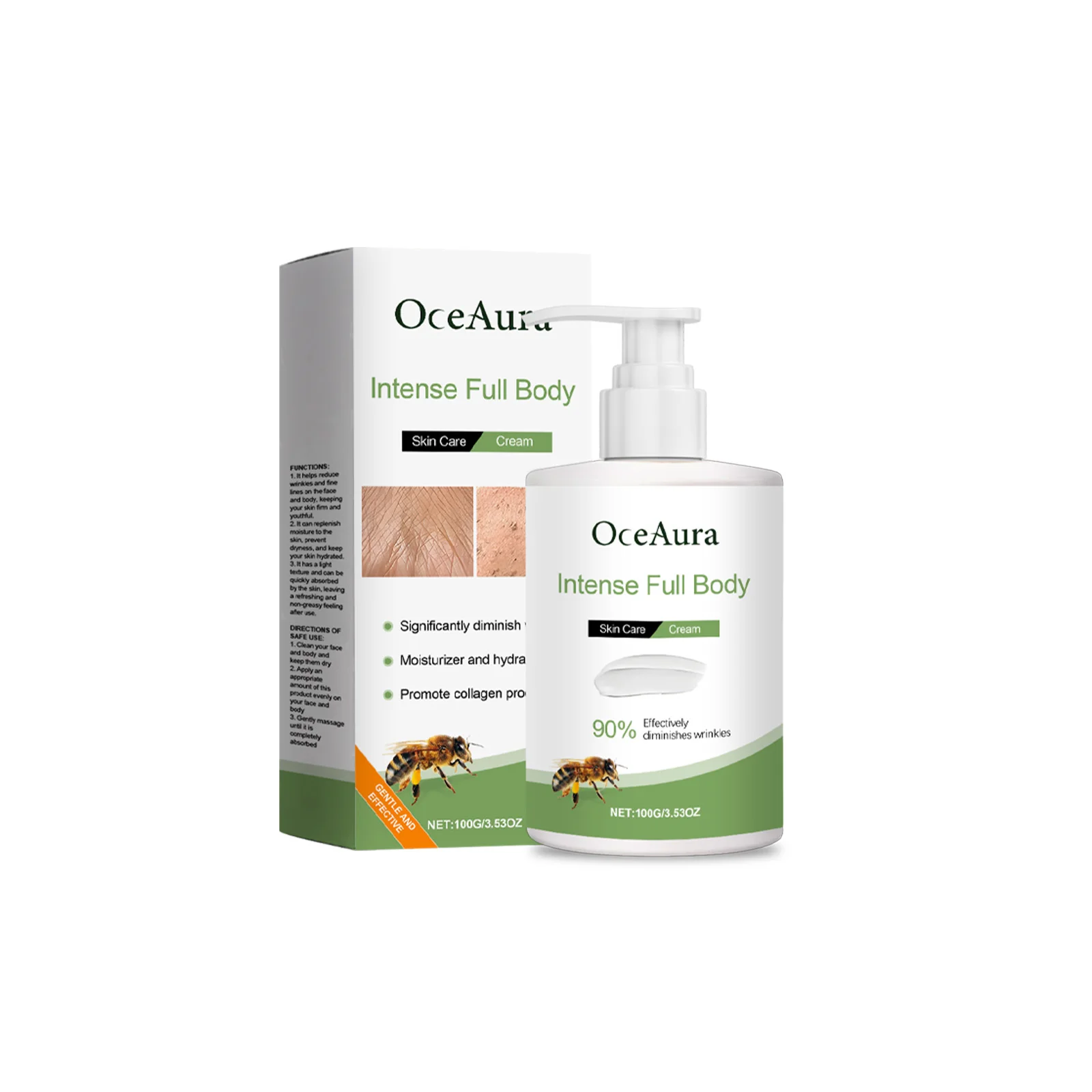 OceAura – crème réparatrice pour la peau au venin d'abeille, hydratante, dissolvant des imperfections, raffermissement de la peau, Lifting du collagène, crème Anti-rides