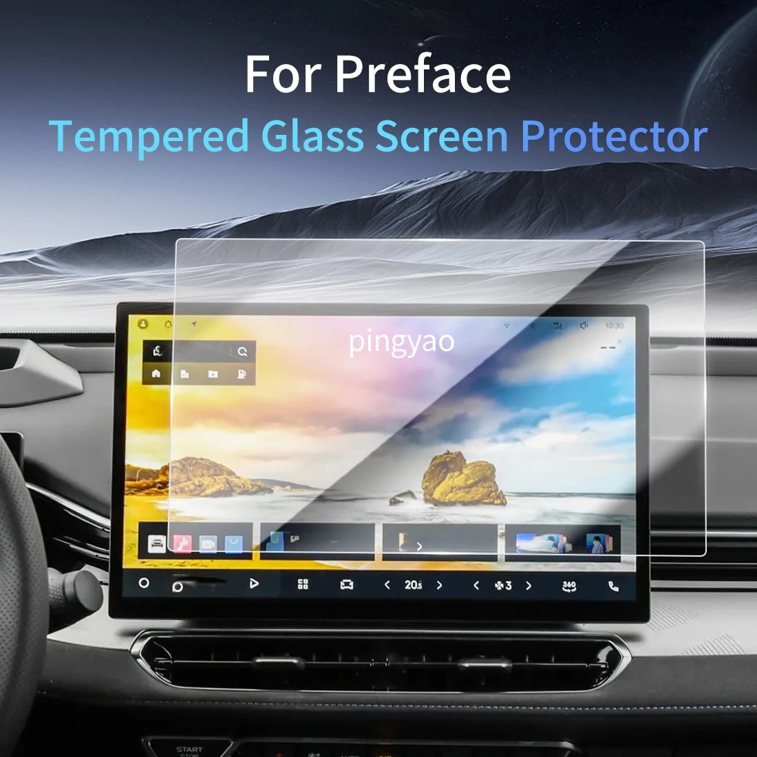 

Car Sticker Screen Protector Navigation Display Tempered Glass Protective Film Car Accessories Vehicle For25 Geely Auto Preface