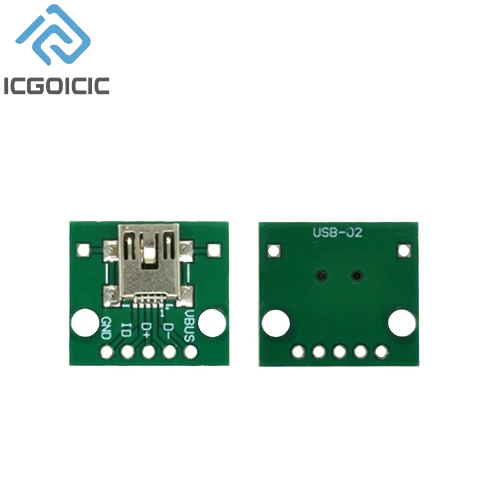 10PCS/Lot MICRO MINI5P Type-C USB To Dip Female B-type Square Interface Printer Mike PCB Converter Adapter Breakout Board image 4