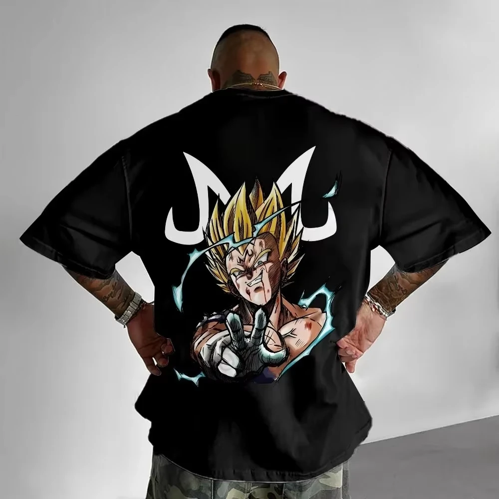 

Dragon Ball Trendy Hot Items Summer Men's T-Shirt Japanese Anime Vegeta Autumn Inside Boy Children's Parent-Child Design