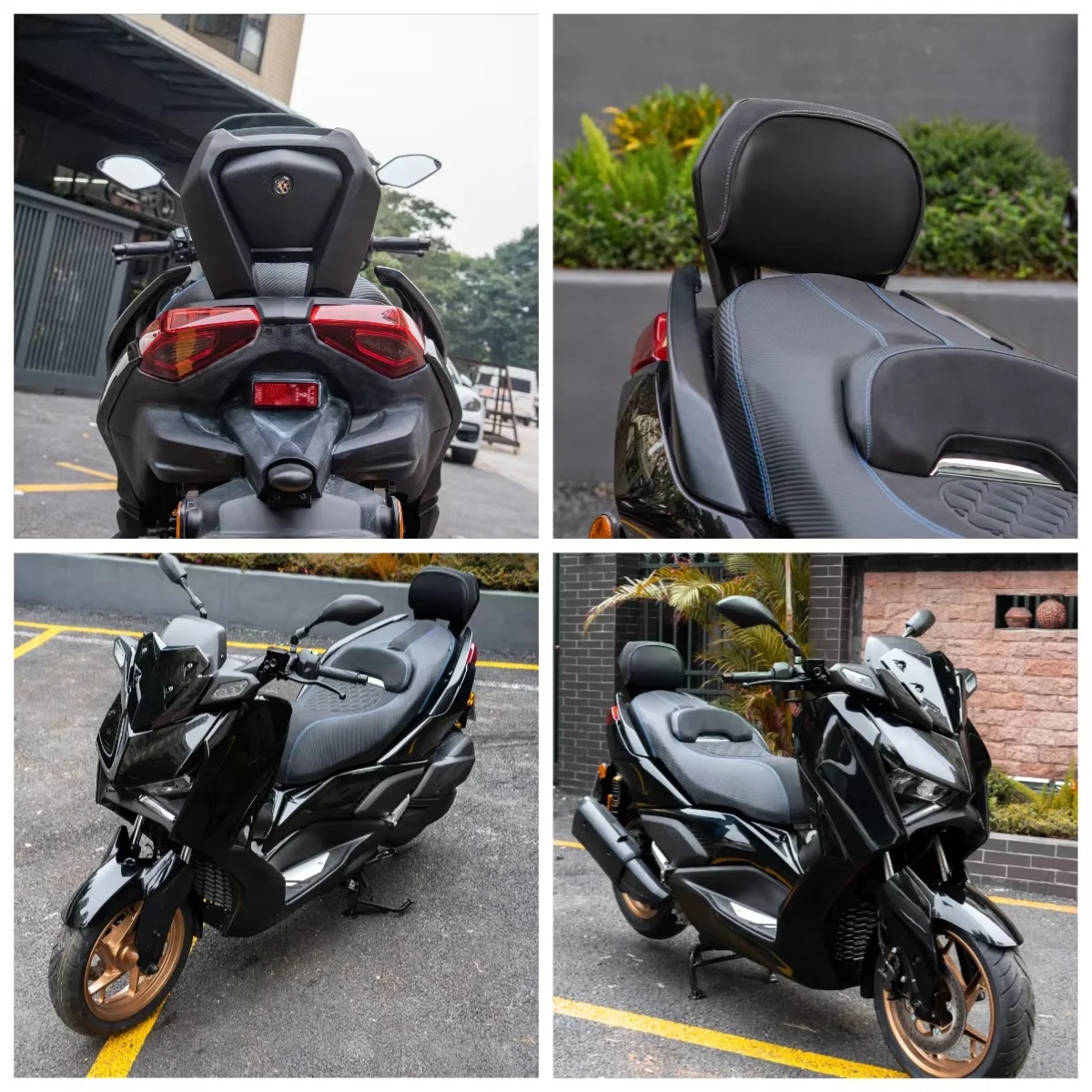 الدراجات النارية ل XMAX300 XMAX125 مسند الظهر الخلفي بيلايون مقعد الركاب قوس لياماها X-MAX XMAX 2025 2017 125 300 اكسسوارات #3