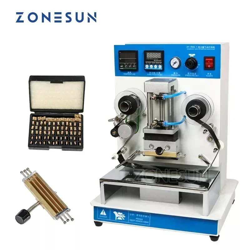 ZONESUN ZY-RM3 High Frequency Automatic Paper Leather LOGO Hot Foil Stamping Creasing Embossing Machine Heat Press Machine