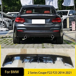 Rear Bumper Diffuser Lip for BMW 2 Series Coupe F22 F23 2014-2021 Exhaust Lower Spoiler Flare Splitter Guard Plate Auto Parts