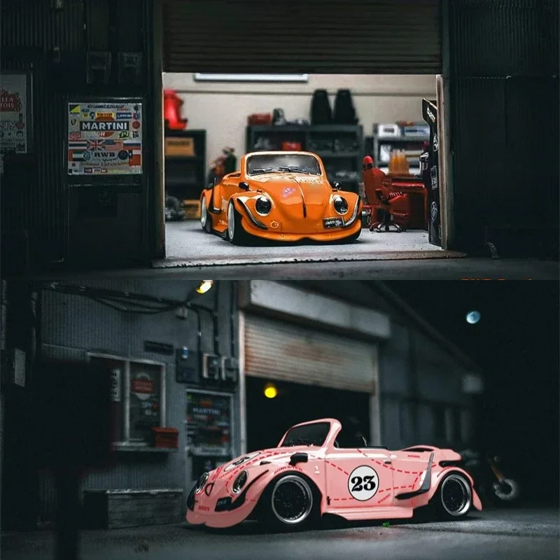 HKM 1:64 RWB orange / pinkpig Diecast Model Car