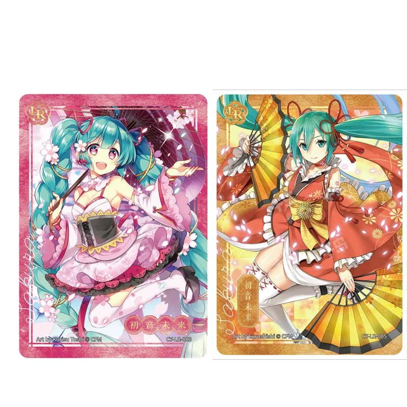 Hatsune Miku Collectible Cards Chinese Ancient Style LR-01-14 Boys\' Anime Christmas Birthday Gift Goddess Story Kagamine Rin