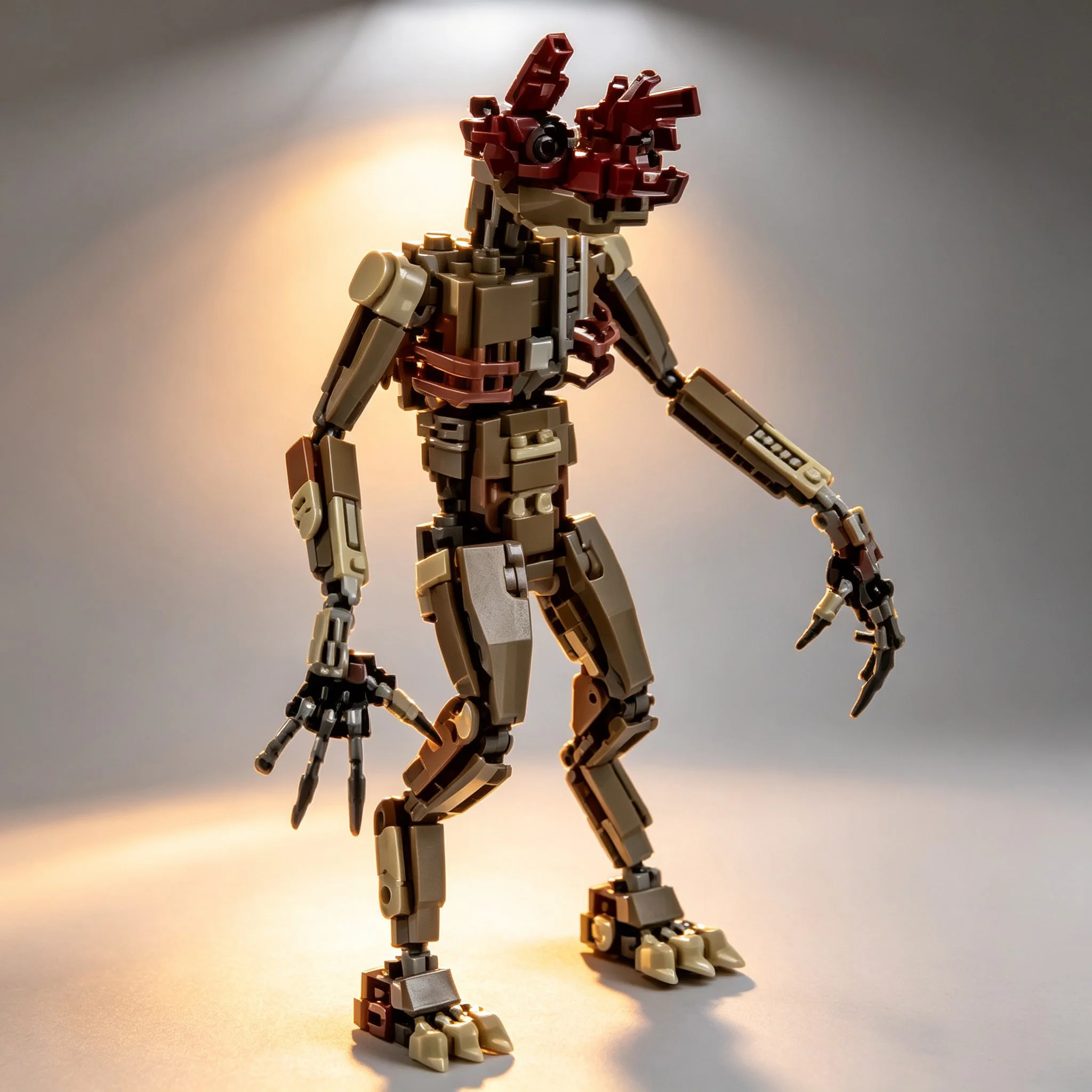 Fantasy Posable Mechanical Monster MOC Building Blocks Set, Alien Creature Bricks Assembly Model, Collectible Gift for Adults