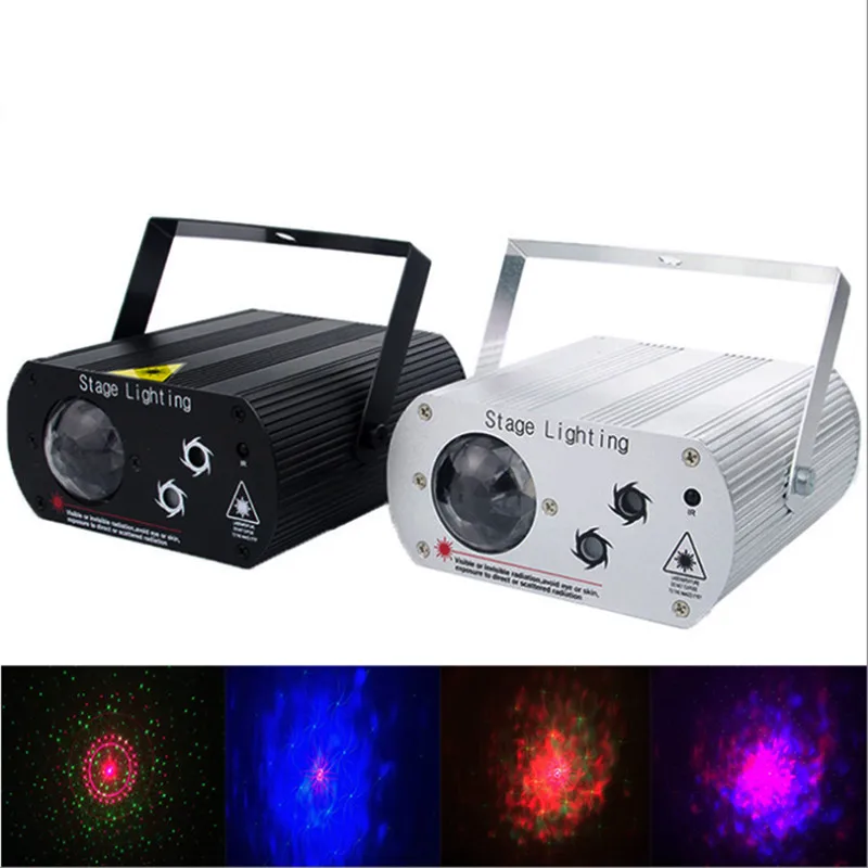 1PCS RGB LED Water Wave Ripple Effect Stage Light Laser Projector Lamp Christmas Disco DJ Show Event Party Birthday Light Home