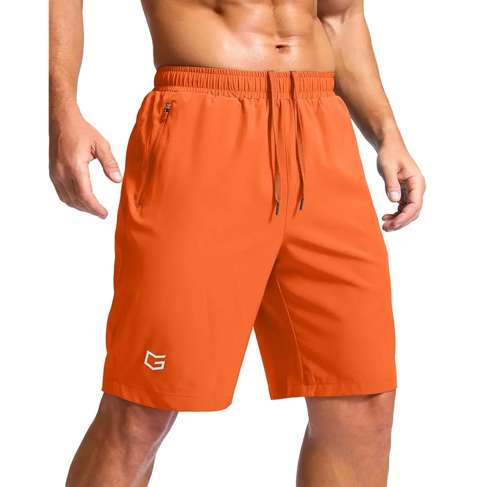 

Мужские спортивные шорты для бега с карманами на молнии, быстросохнущие, 7/5/9 дюймов, для тренировок, спортзала, баскетбола, походов