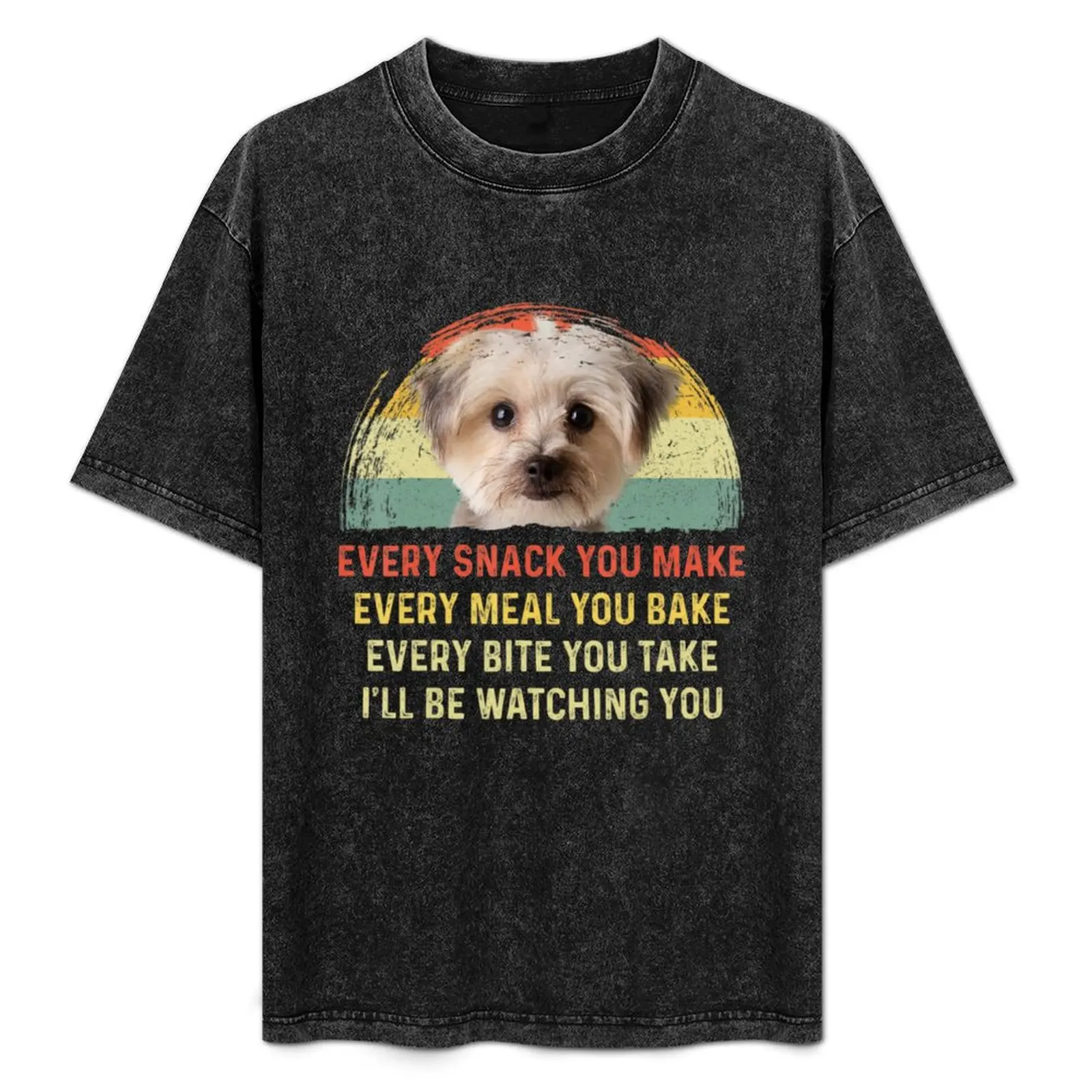 Camiseta Every Snack You Make Morkie Dog Mom Dog Dad, talla grande, informal y holgada