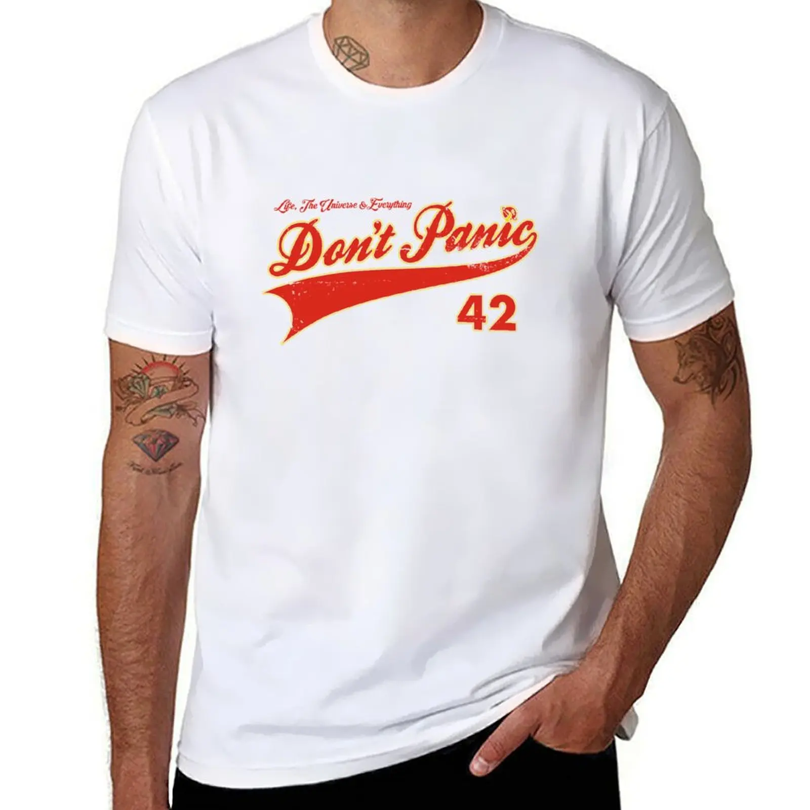 

Don't Panic! T-Shirt man t shirts cotton t shirt personalised T-Shirt
