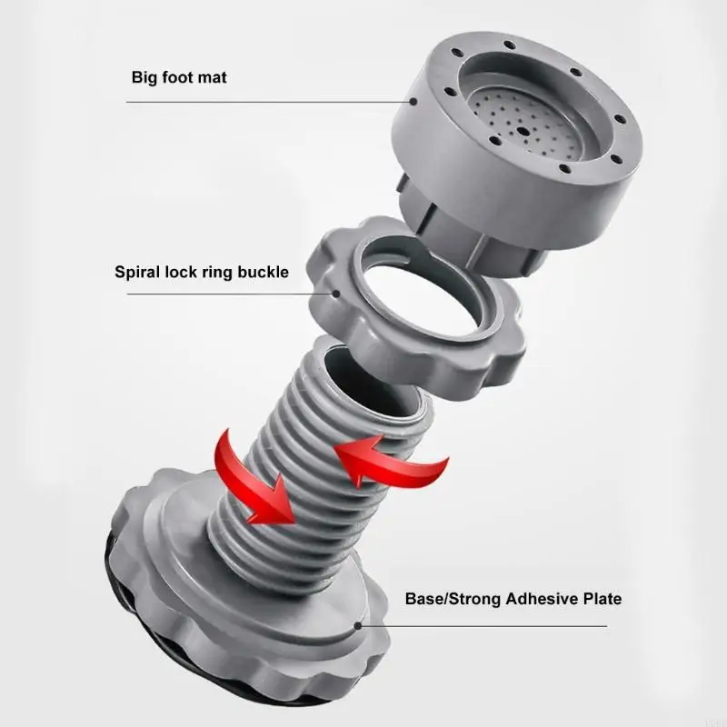 حامل الغسالة، منظم الارتفاع القابل للتعديل، مجفف الثلاجة، وسادة قدم التسوية