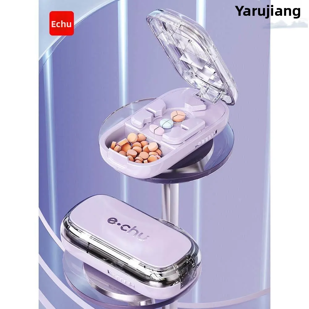 

Portable Japanese Style Medicine Cutter Quartile Drug Divider Half Cutter Pill Splitter Medicine Box Drug Storage Organizer