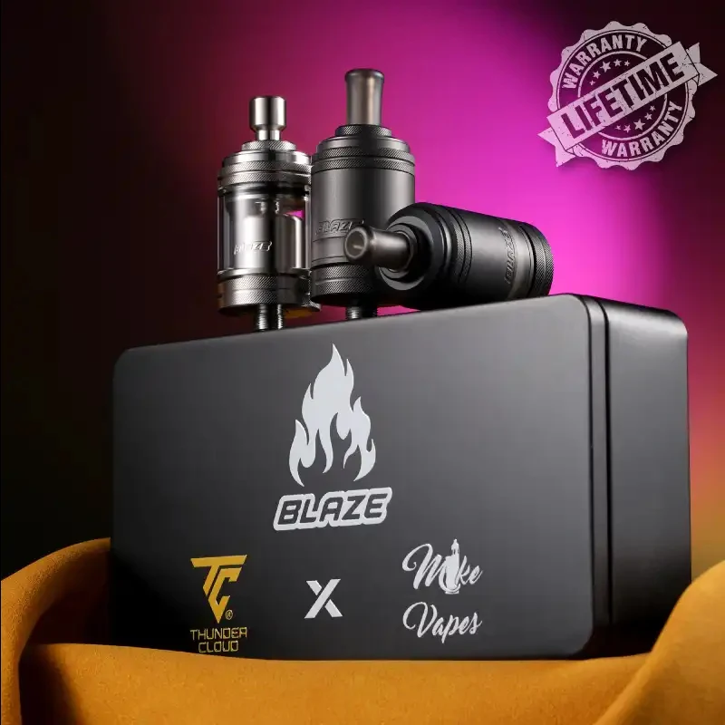 Authentic ThunderCloud Blaze MTL RTA Atomizer 22mm 3ml Single Rebuildable Dripping Tank Leak Proof 510 Electronic Cigarette