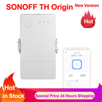 SONOFF TH Origin 16A 20A Wifi Smart Temperature and Humidity Monitoring Switch Remote Control For Home Floor Heating eWelink APP