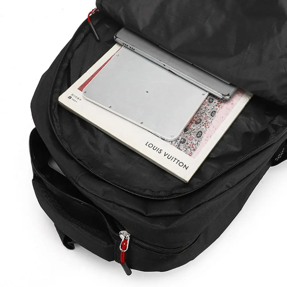 حقيبة مدرسية عملية للطلاب من النايلون بسعة كبيرة وحزام وسادة هوائية مقاوم للماء وحقائب ظهر للرجال