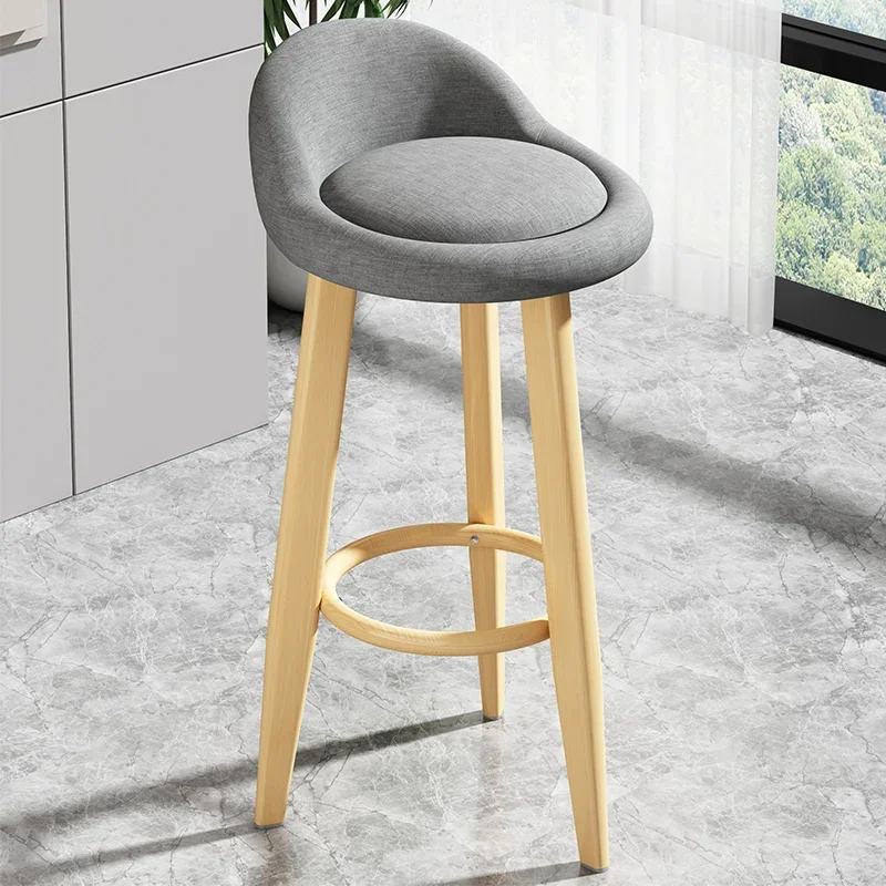 

Bar chair light luxury modern minimalist bar chair front desk cashier back chair home high stool bar stool iron art