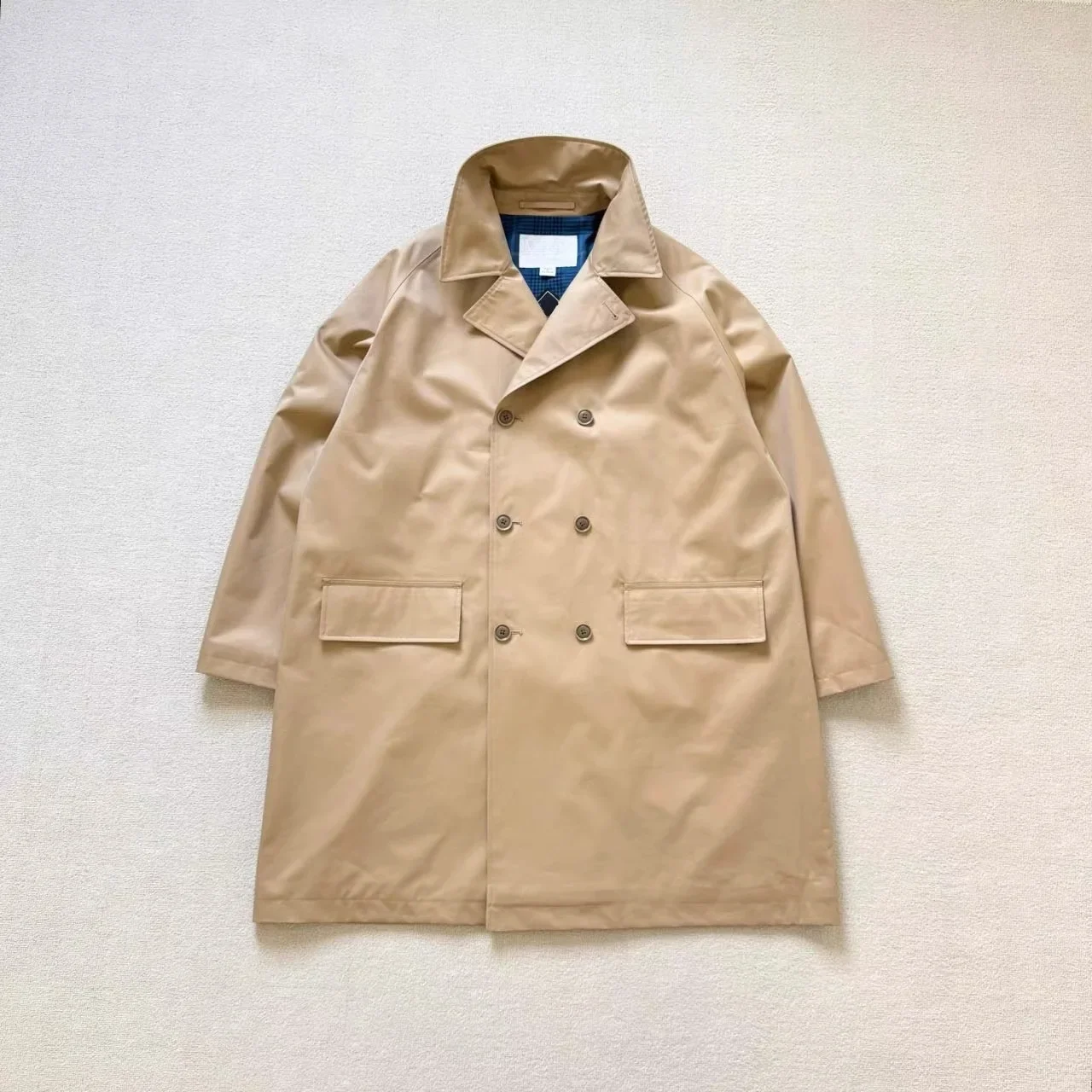 26SS New NANCA Vintage Double Breasted Cotton Breasted Windbreaker
