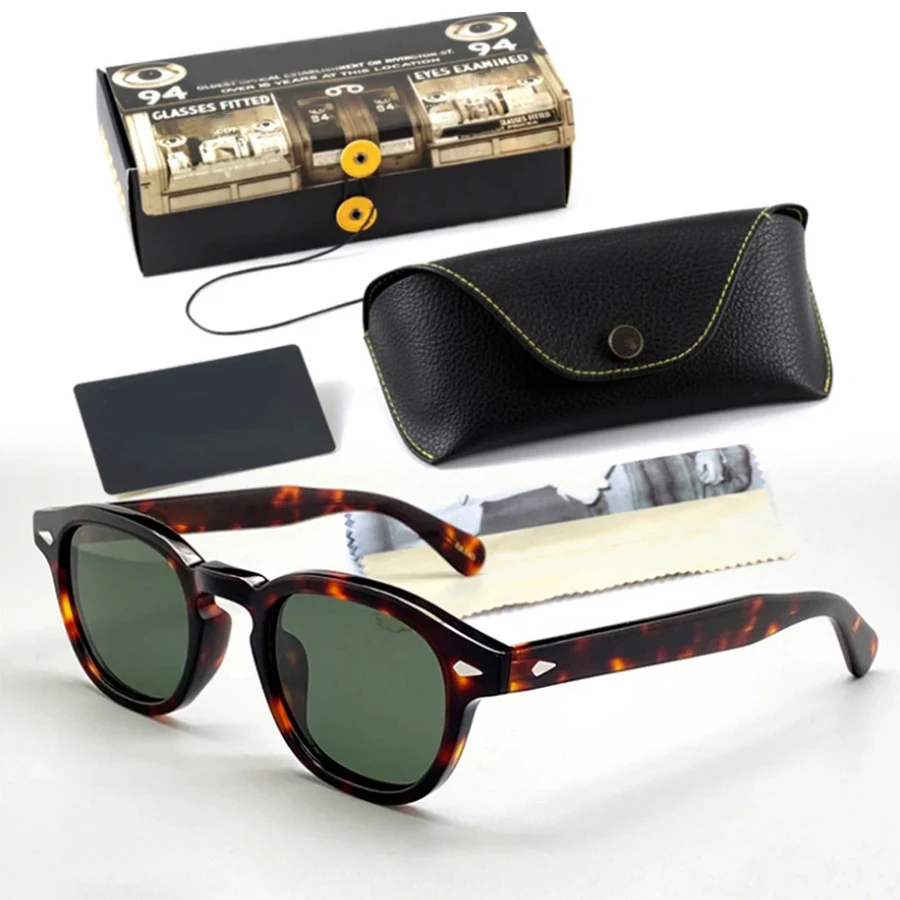 

Polarized Sunglasses Men Brand Lemtosh Johnny Depp Sun Glasses Lens Woman Luxury Vintage Acetate Driver's Shade