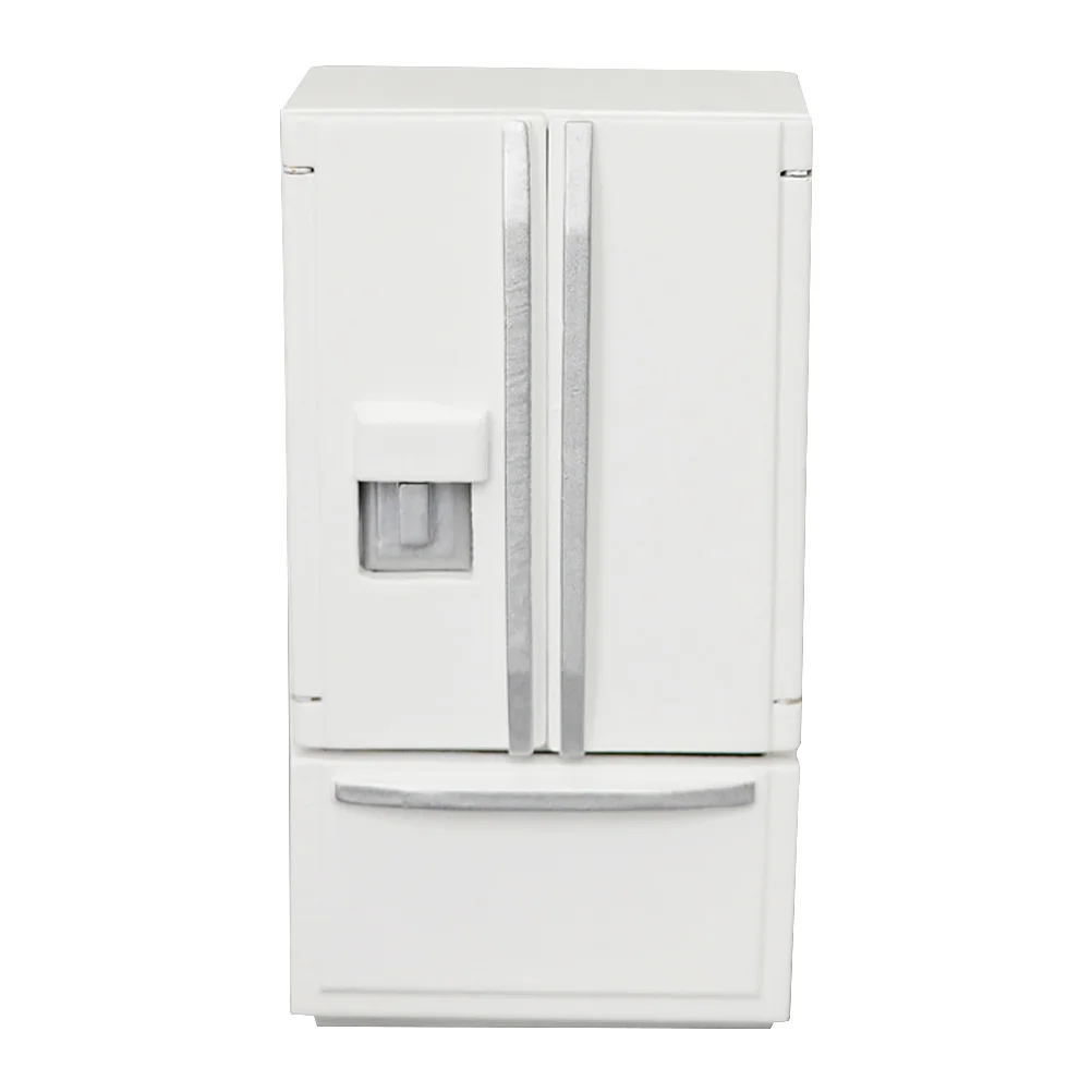 Mini House Decoration Small Refrigerator for Room Micro Model Wood Landscape Prop