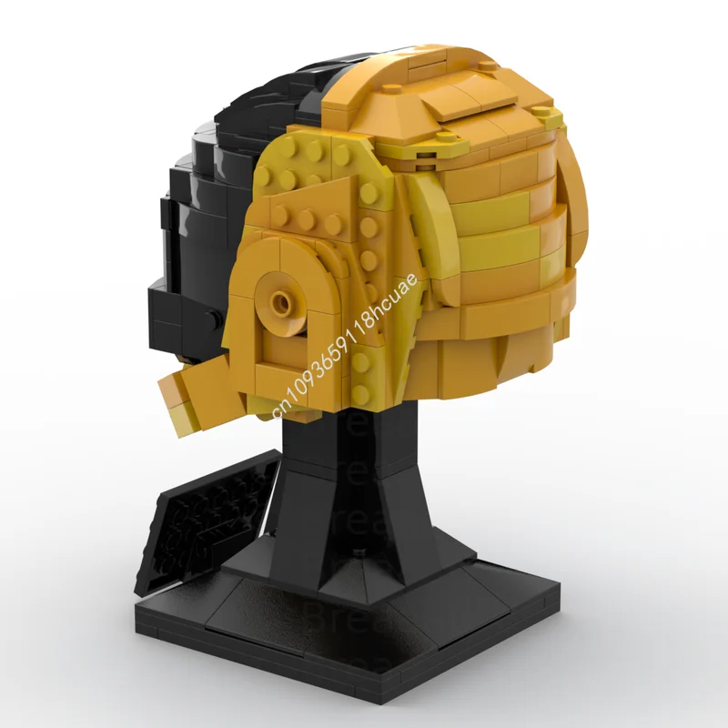 826pcs MOC Daft Punk Helmet Collection Model Building Blocks Architecture Assemble Christmas Gifts DIY Idea Toys Kids Birthday