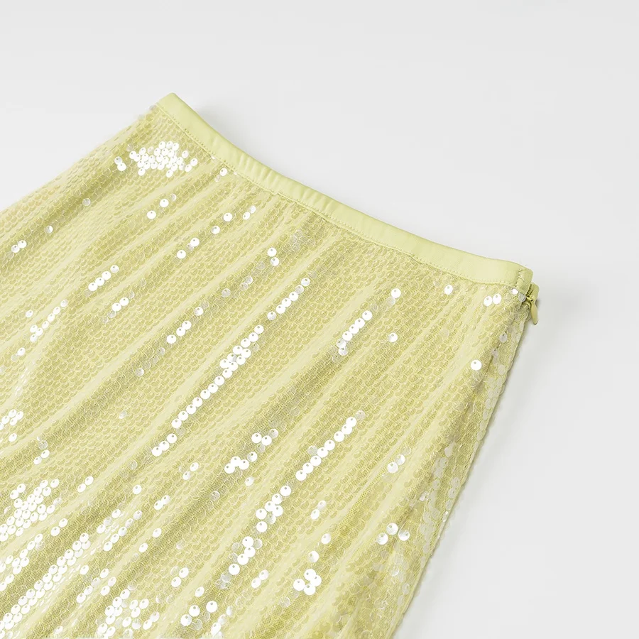 JNLEAOG Wiosenna Nowa Kolekcja Damska Modny Krój Wyszczuplająca Talia Super Dopasowana Spódnica Elewacyjna z Wysokim Stanem z Włókna Poliestrowego