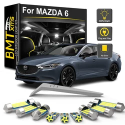 BMTxms LED Interior Light Bulb Kit For Mazda 6 Mazda6 GG GH GJ GL 2002-2017 2018 2019 2020 2021 Canbus Car Dome Map Trunk Lamp