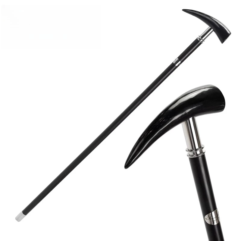 

African ebony scepter solid wood English gentleman cane civilized stick