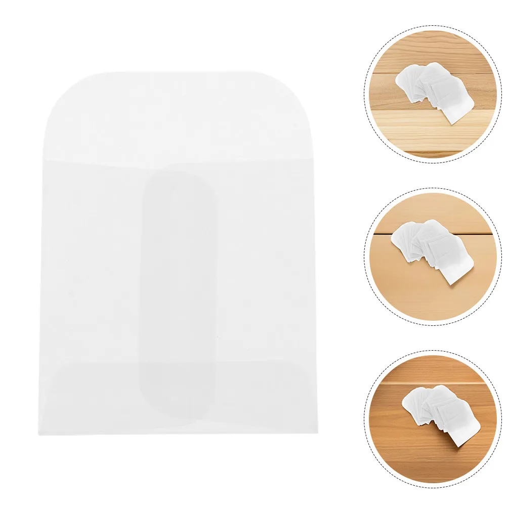 

60Pcs Lightweight Translucent Paper Envelopes Tiny Jewelry Pouches 5x5cm for Photo Cards Buttons Keepsakes Travel Organizing
