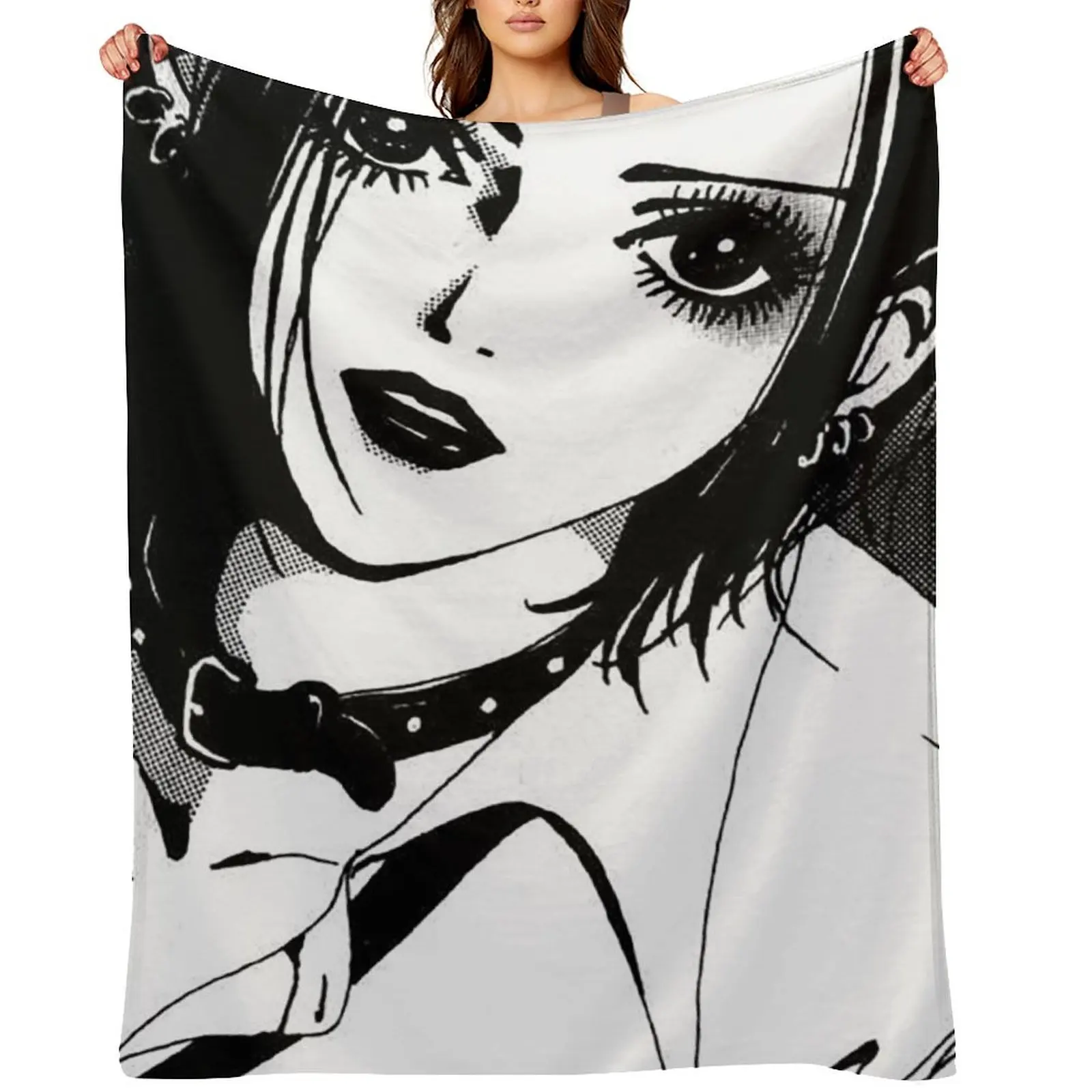 Nana Osaki surprised Throw Blanket Sofas Warm bed plaid cosplay anime Blankets