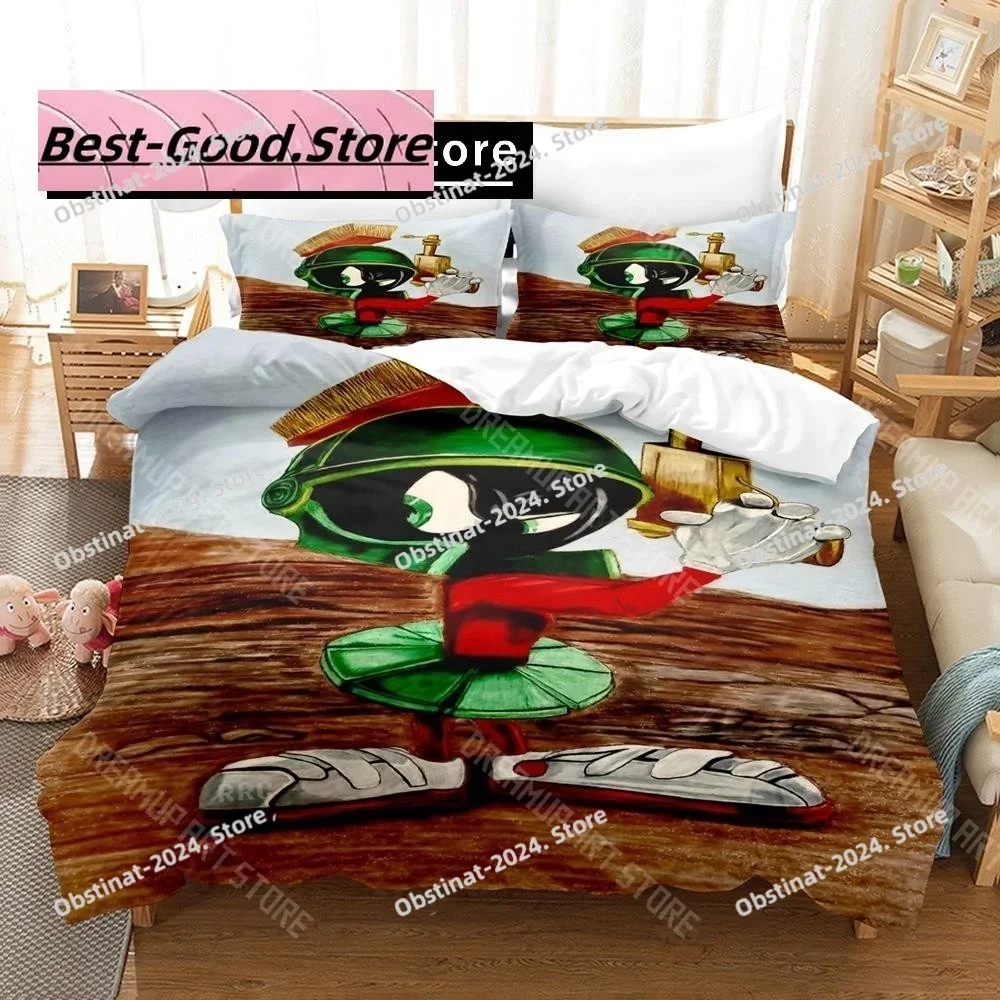 

3D Print Marvin The Martian Bedding Set Duvet Cover Bed Set Quilt Cover Twin Single Queen King Size Boys Adult Home Textile