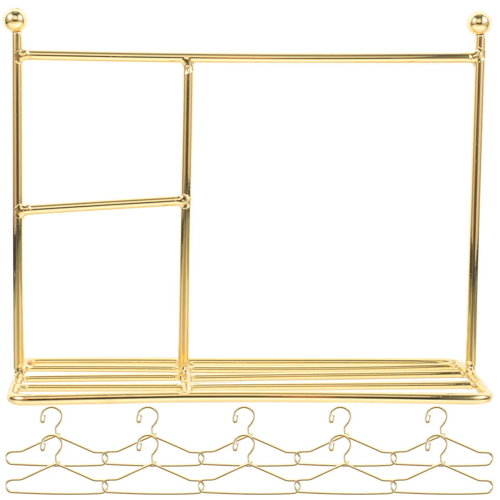 

Набор миниатюрных металлических вешалок для одежды, декор для миниатюрного дома, микро-мебель, украшение для гостиной и спальни