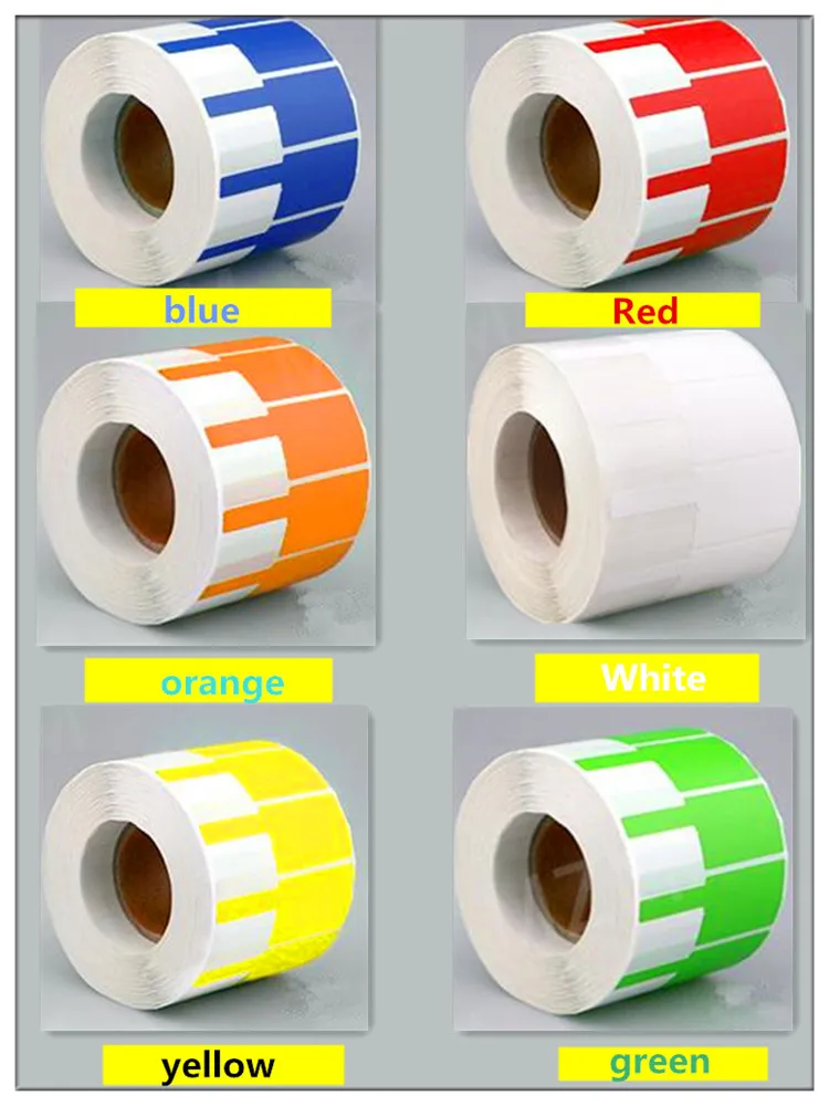 Aangepaste P-Type Netwerk Kabel Zelfklevende Barcode Printing Papier 70x24mmfor Communicatie Kamer Grid Barcode Machine Sticker