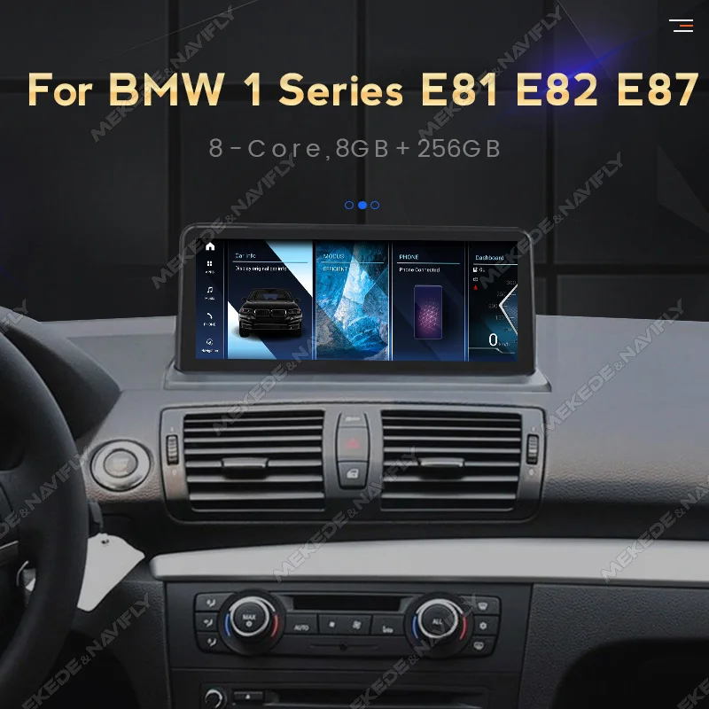 Car Radio Stereo For BMW 1 Series 120i E81 E82 e87 carplay E88 Multimedia Player Wireless Android Auto Snapdragon680 Android 13