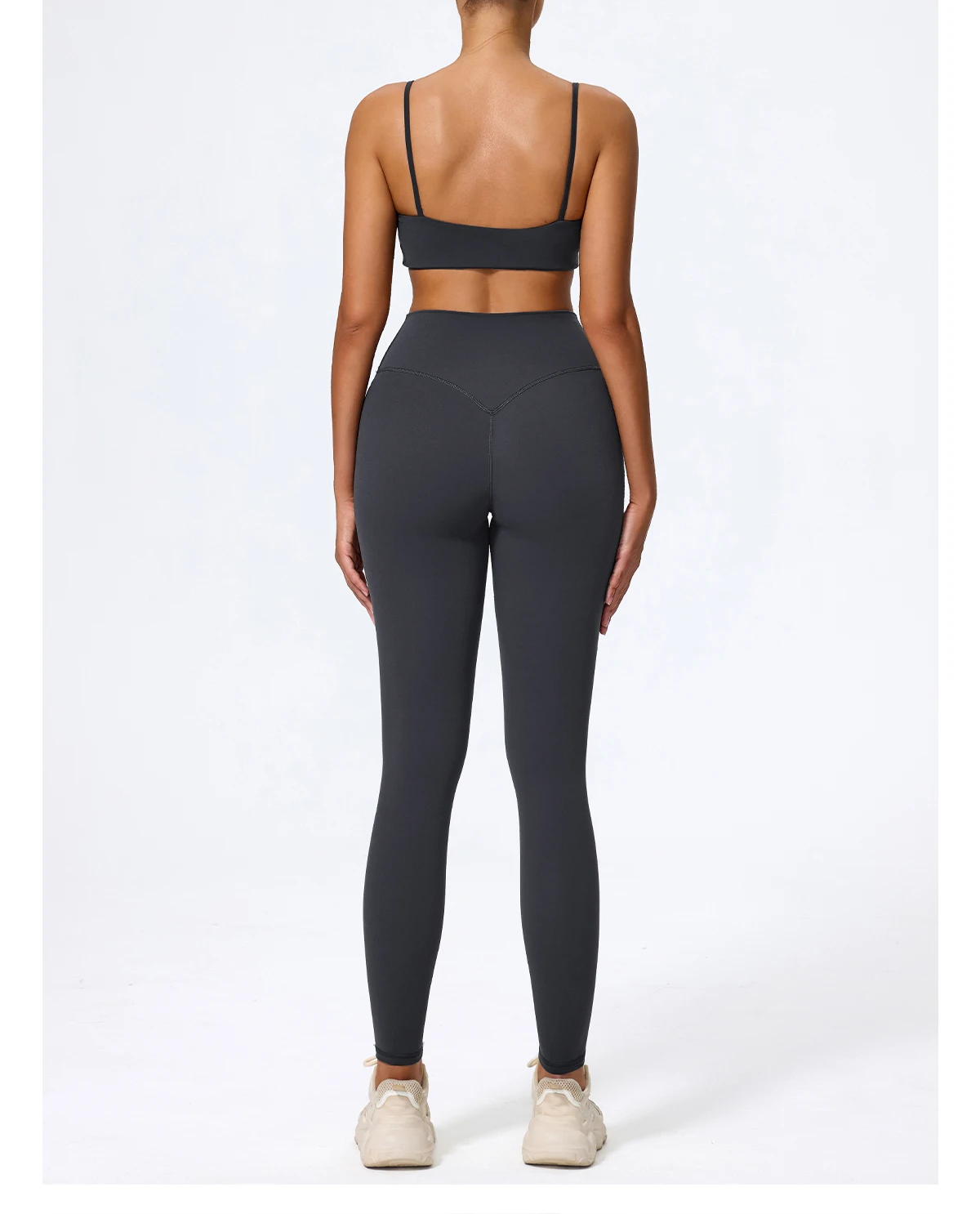 Ctenkevet Sommer Damen 2-teiliges Ärmelloses Sportset, Zweiteiliges Yoga-Set für Frauen, Hochgeschnittene Atmungsaktive Leggings, Sportbekleidung für Damen – Detail 25
