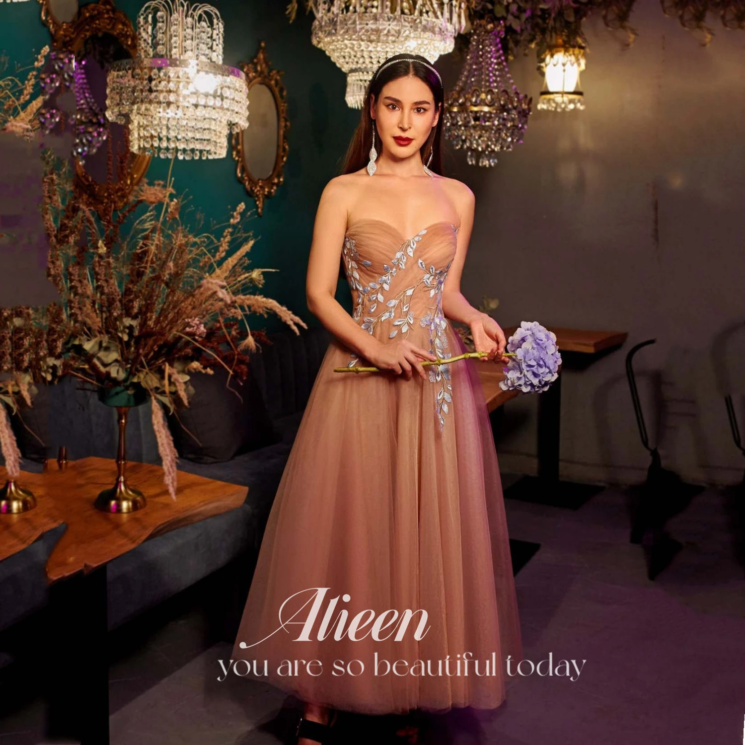

Aileen Line A Party Dresses for Special Events Evening Dress Cocktail Prom Strapless Wedding Ceremony Dress Ball Gowns Formal