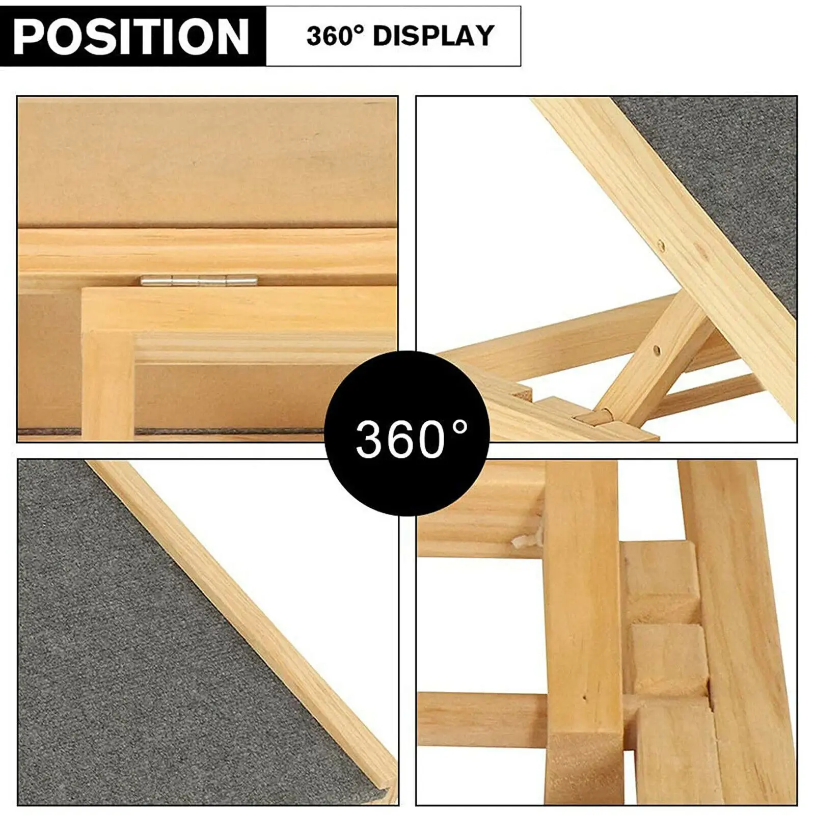 منحدر خشبي قابل للطي للحيوانات الأليفة، ارتفاع سلم كلب السيارة قابل للتعديل مع سجادة غير قابلة للانزلاق، سعة 150 كجم، 70 × 35 سم