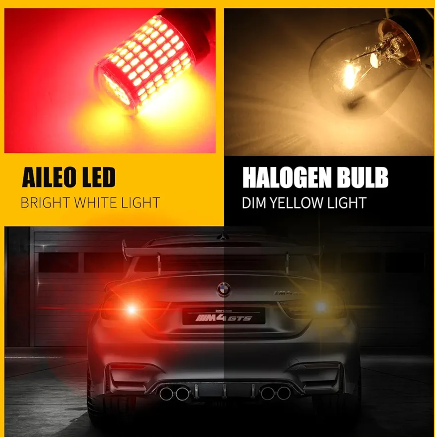 3157 CANBUS Red LED Brake Stop Signal Tail Light Bulbs - view 5